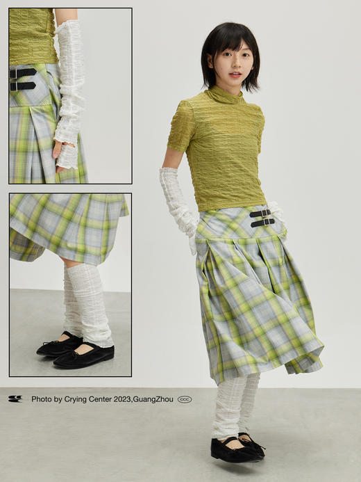 CryingCenter白色泡泡皱袖套腿套造型芭蕾腿套手套哭喊中心 商品图1