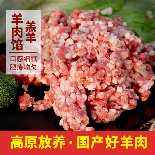 【3份包邮】羊肉馅  国产高原放养羔羊肉馅  优选羊腿肉  肥瘦相间  500g 商品图3