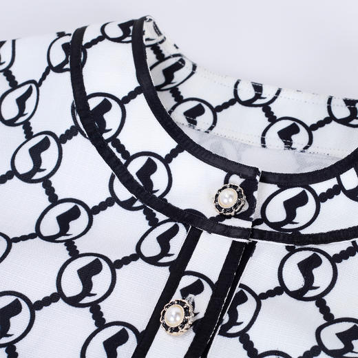 NF114斯尔丽瑟俪2023春夏新款法式优雅精致女式套装上衣+短裤 商品图4