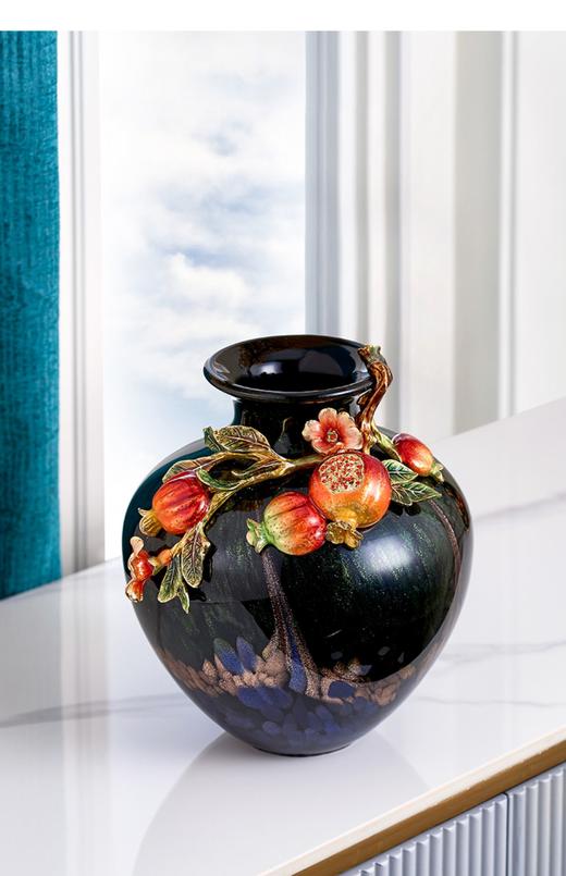 【彼达思】罗比罗丹珐琅彩喜乐多福花瓶 商品图1