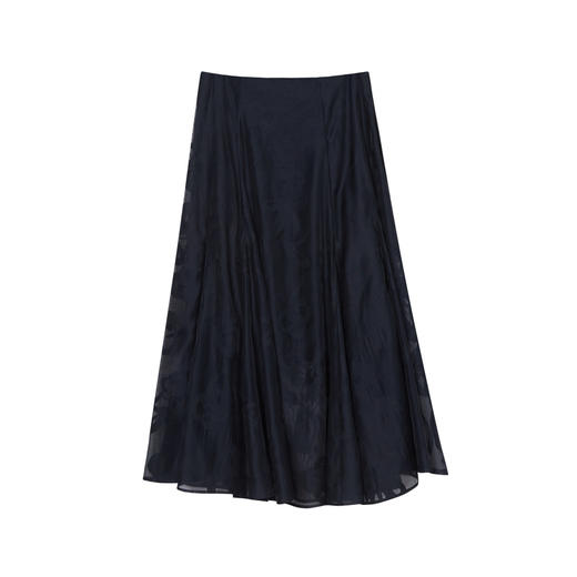 谜底2023夏新款法式优雅半身裙复古提花高腰中长款伞裙232MB0622 商品图4