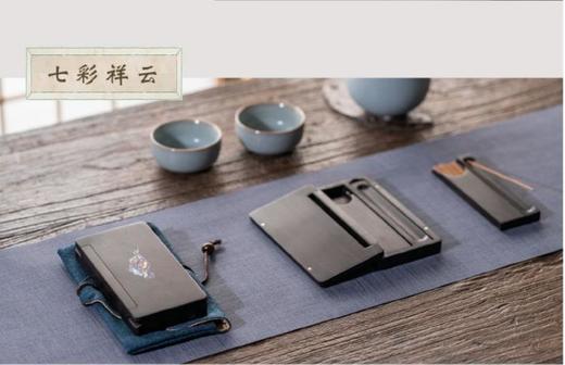 短款小香盒 便携装紫光檀祥云线香香插盒【器非凡】 商品图3