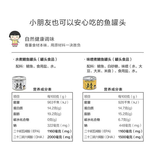 伊藤食品 味噌煮鲭鱼罐头190g/罐*2 商品图3