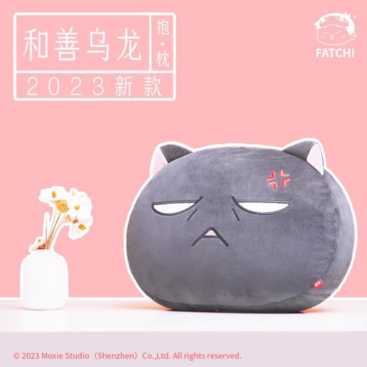【和善乌龙抱枕】如果历史是一群喵肥志官方周边毛绒靠垫头枕背枕 商品图3