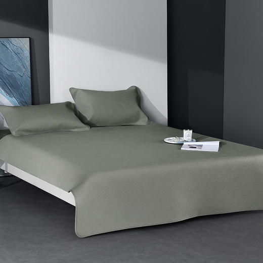 纯色草本植鞣头层水牛皮席（马鞍棕/月灰）塔山 商品图5