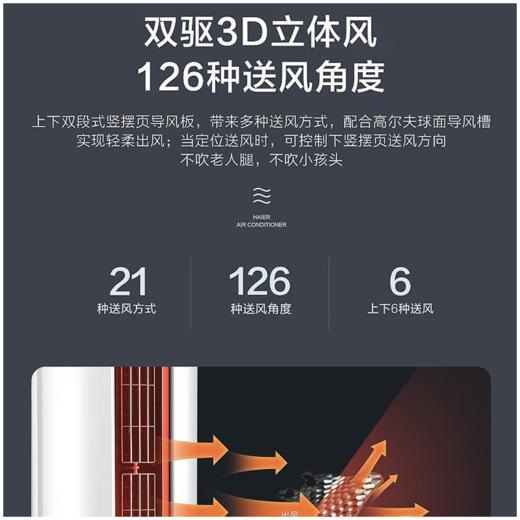 海尔空调KFR-72LW 81_U1-Ht变频 3匹一级能效柜机空调 海尔空调KFR-72LW 81_U1-Ht变频3匹 商品图1