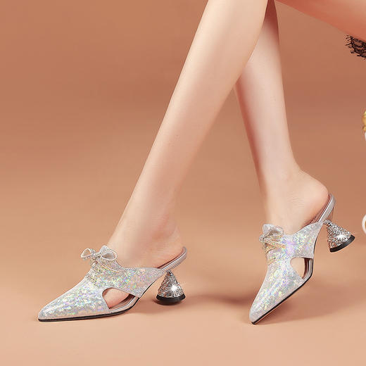 优雅百搭，真皮包头拖鞋女懒人外穿女鞋子BZ-S202-10B 商品图3