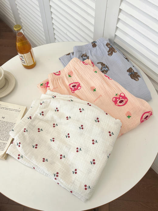 //【MAD NONO·婴儿纱睡衣】陪你度过每一个夜晚~婴儿🍼纱材质，吸汗透气，上身冰凉柔软，触肤棉柔，如若被春风轻柔地拂过✅韩版宽松设计，清新减龄，简约不挑人 商品图2