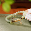 S925银镀金，和田玉青玉百搭竹节竹叶手链初春气质手串CW-SL11520 商品缩略图1