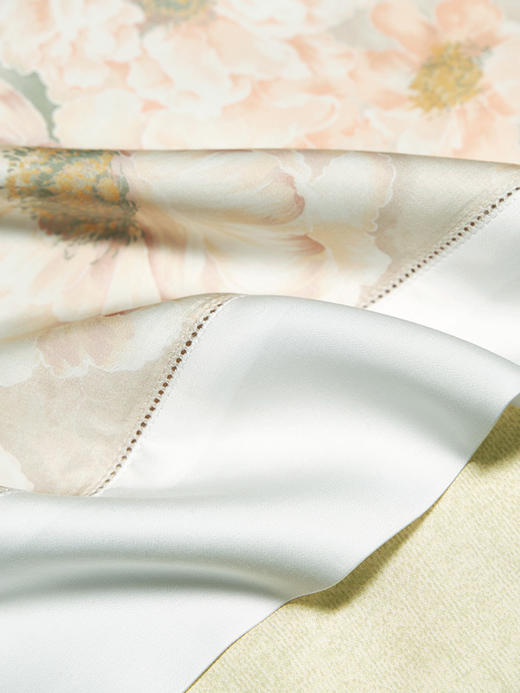 whinny/惠谊 新中式清新莱赛尔纤维滑爽天丝™印花四件套 绮境花园 商品图3