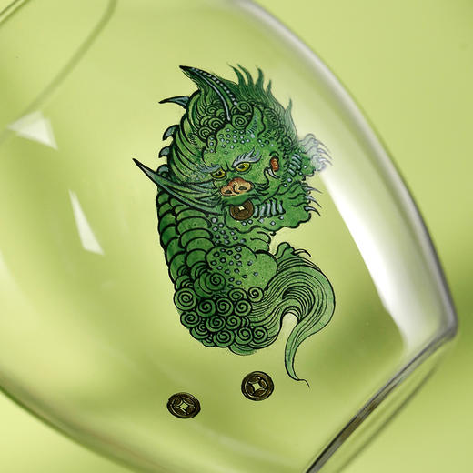 禾器御景·手绘怡然茶海  耐热高硼硅玻璃公杯茶室送礼高颜值茶具【手绘，每款图案会有差别】 商品图13