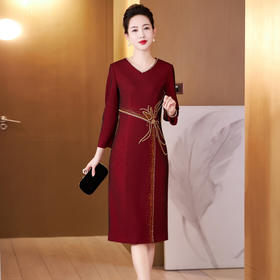 LC-2350春秋洋气时尚结婚礼服旗袍