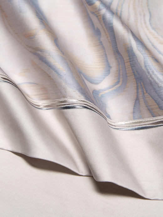 whinny/惠谊 新中式100S长绒棉独幅数码印花四件套 海纳百川 商品图3