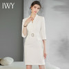 IWY夏新款气质连衣裙女设计感优雅收腰显瘦医美整形职业女裙Q891 商品缩略图1
