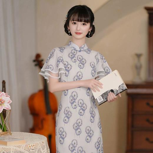 夏季新款，国风改良新中式旗袍女年轻款气质小个子夏季连衣裙GSJ-2318 商品图1