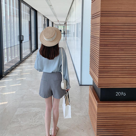 香草米杏 衬衫 S码 金蘑菇菇【通勤线 铂金套组合】西装裙裤简约通勤 商品图4