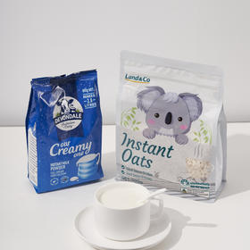 澳大利亚德运全脂奶粉400g+Land&Co可士兰素食燕麦片500g（食品特殊非质量问题不支持退换）