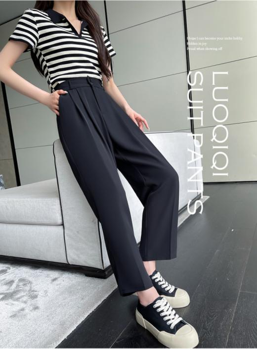 骆柒柒双扣清凉抖抖裤！！从设计、打板、制作、检查，整整十几道工序，裤子的品质有保障❗ 商品图5