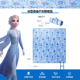 冰雪奇缘野餐垫140*170DFD20281-Q露营好物爱莎款