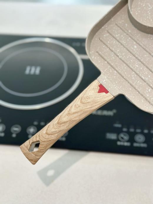 天越星家用复底汉堡锅A3339！！一锅=煎锅+牛排锅+汉堡锅电磁炉/燃气/明火通用！！ 商品图3