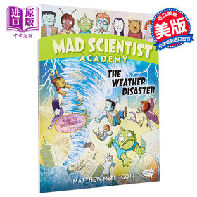 【中商原版】疯狂科学高校2 Mad Scientist Academy Weather Disaster 桥梁漫画图像小说 科学百科科普漫画 英文原版 7-12岁