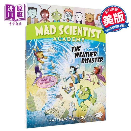 【中商原版】疯狂科学高校2 Mad Scientist Academy Weather Disaster 桥梁漫画图像小说 科学百科科普漫画 英文原版 7-12岁 商品图0