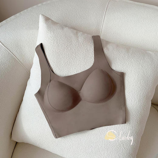 老米优品 / 法式简约BAI搭《无痕U领加长背心款bra》亲肤柔软透气，夏日内搭绝绝子！NY230418C 商品图4