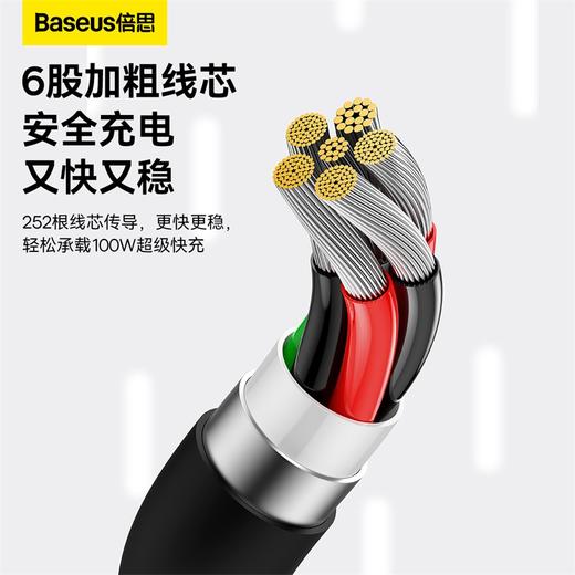 倍思 优胜系列 快充数据线 USB to Type-C 100W 1m/2m 商品图4