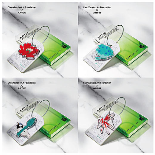 香片挂件（共四款：蜻蜓/莲花/鸟雀/莲蓬） | 陈湘波老师花鸟画作品元素授权 艺术文创香片挂饰【陈湘波艺术公益基金会 X ArtJi】| 一艺之间 艺术家精选文创推荐 商品图0
