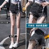 夏日穿搭【辣妹流苏短裤 穿出大长腿！】夏新款港风破洞学生阔腿牛仔短裤女，品质精致选择，不缩水不起球不掉色，百搭显瘦高腰黑灰色毛边热裤子，亲肤舒适流行显高显瘦多款式热裤潮 商品缩略图0