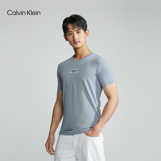 【海南专供价】CKJ新款男士时尚字母印花圆领修身短袖T恤J324254 商品图3