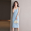 修身背心裙子法式气质吊带针织连衣裙CC-16-6692 商品缩略图2