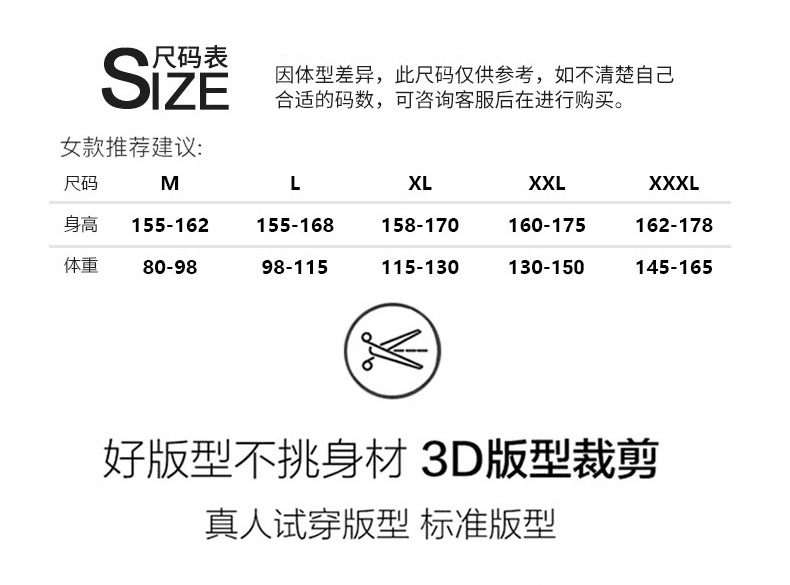 3XL尺码表