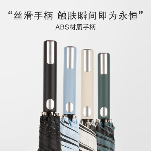 「双层伞面！8骨加大」新款创意高尔夫雨伞 居家日用配色手柄商务黑胶自动晴雨伞加大 商品图1