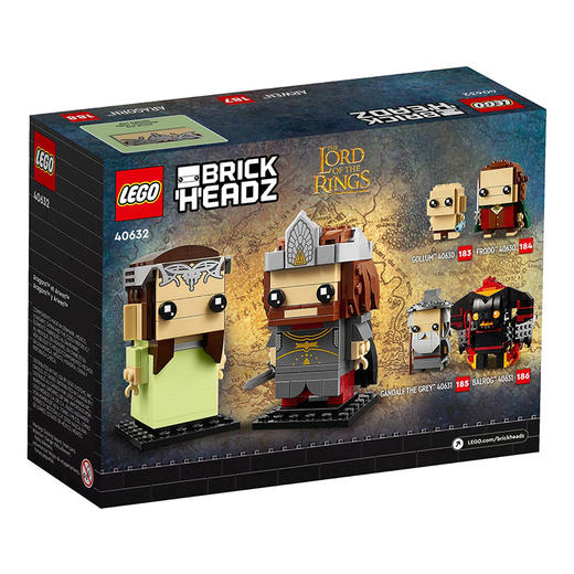 乐高积木L40632方头仔系列阿拉贡与阿尔温 商品图4