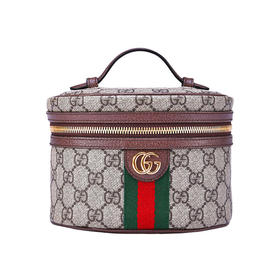 GUCCI 古驰 女包Ophidia系列乌木色大号化妆包 62746396IWG