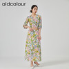 oldcolour2023夏季新款度假风气质碎花开叉半身裙套装GN21141791 商品缩略图3