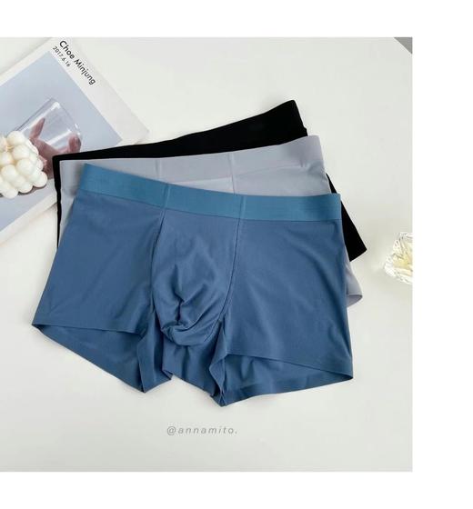 老米优品/3-5天！男士bi备夏日定制款，3条装《超薄网眼冰丝桑蚕丝底档超薄无痕内裤N86024》chao轻薄，chao透气，穿上瘾的宝藏款！NK230419A 商品图4