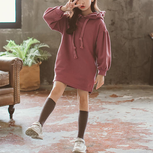 裁缝学苑 TG03儿童连帽卫衣裙外套1:1实物服装纸样剪图纸牛皮纸样 商品图2