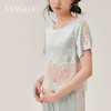 丝绸睡衣性感SLIK两件套装SANGLUO桑罗短袖长裤桑蚕丝家居服女 商品缩略图1