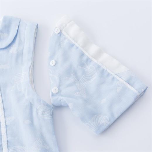 贝贝怡宝宝纯棉纱布分腿睡袋夏季透气可拆袖儿童四季通用防踢被 商品图6