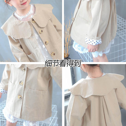 裁缝学苑 TG02女童春秋风衣外套1:1实物服装纸样剪裁图纸牛皮纸样 商品图2