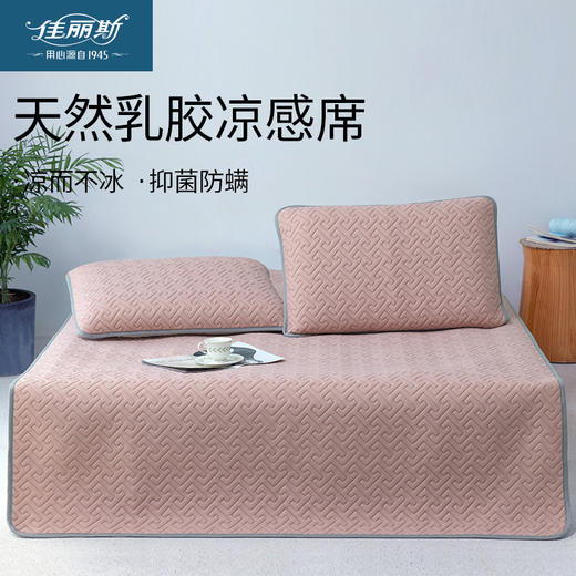 佳丽斯乳胶凉席可折叠软席子冰丝三件套夏凉垫可水洗夏季家用宿舍 商品图5