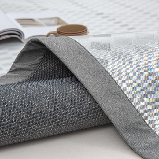 【小方格凉席】冰丝席冰丝凉席提花小方格凉席三件套可水洗折叠 商品图12