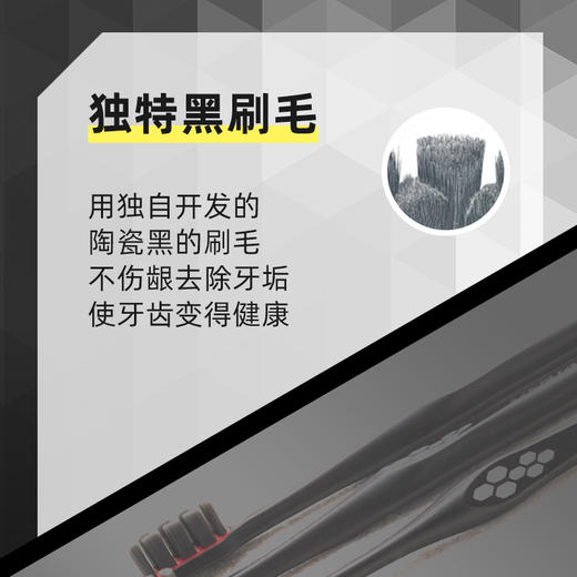 【品牌直发】包邮！3支装日本进口超密毛蓬蓬丝中软毛牙刷高密毛无铜牙刷 商品图2