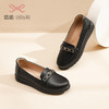 信诺真皮舒适女鞋2023新款春季中年妈妈鞋女士款平底单鞋乐福鞋子23C6315-75 商品缩略图2