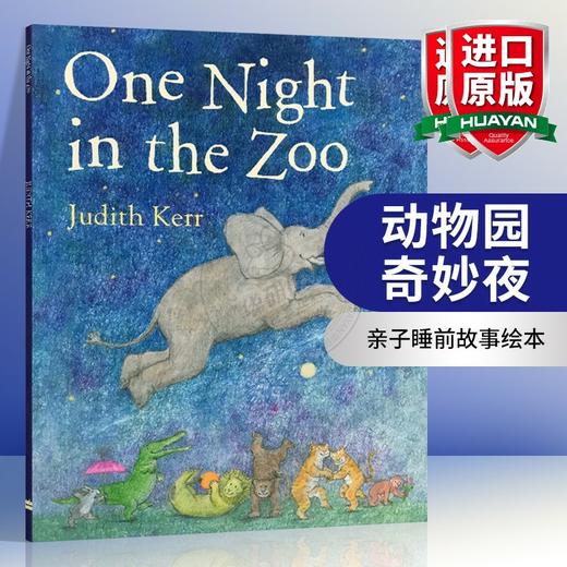 Collins柯林斯 动物园奇妙夜英文原版绘本 One Night in the Zoo 常青藤爸爸推荐 亲子睡前图画故事书 进口英语书籍可搭123 to the Zoo到动物园去 商品图0