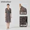 oldcolour2023夏季新款法式薄款气质高腰显瘦碎花连衣裙N22101239 商品缩略图1