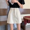 夏日穿搭【百搭高腰牛仔短裙！】新款港风BF黑灰牛仔半身裙女，遮肉显瘦，春夏韩版百搭，潮流时尚女裙子，女生显瘦A字包臀裙小个子百搭短裙 商品缩略图7