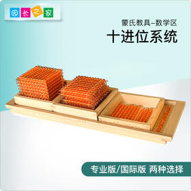 蒙氏幼儿园家庭套装单品/蒙台梭利蒙特梭利教具儿童玩具 十进位组